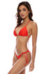 Luli Fama Hot Tropics Wavy Ruched Back Tie Side Bottom